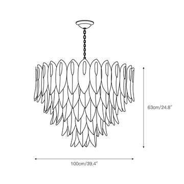 Novida Chandelier – detail 5 — Dimension drawings 3