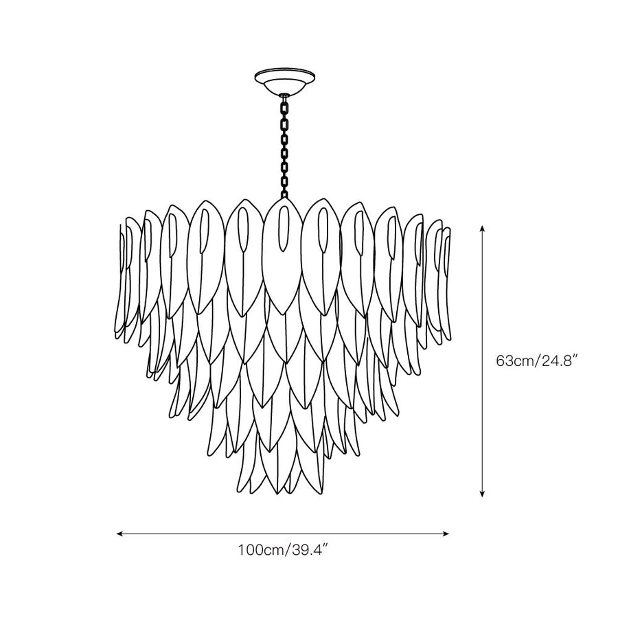 Novida Chandelier – detail 5 — Dimension drawings 3