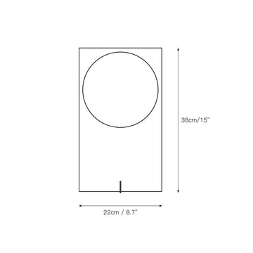 OBJ-01 Table Lamp – detail 3 — Dimension drawings 1