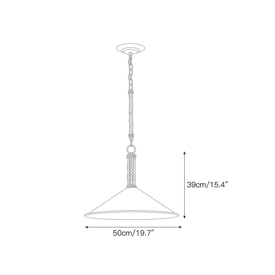 Lampada a sospensione Ocracoke — Dimension drawings 1