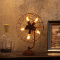 Load image into Gallery viewer, Old Style Fan Table Lamp