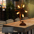 Load image into Gallery viewer, Old Style Fan Table Lamp