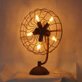 Load image into Gallery viewer, Old Style Fan Table Lamp