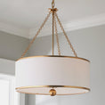 Load image into Gallery viewer, Olive Leaf Drum Pendant Lamp