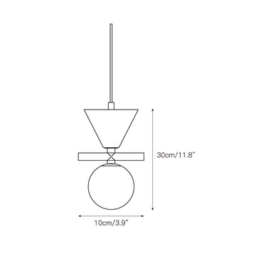Oneta Pendant Lamp – detail 3 — Dimension drawings 1