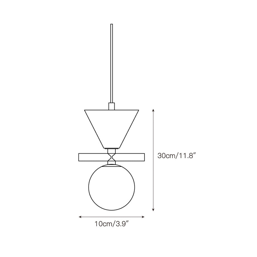 Oneta Pendant Lamp – detail 3 — Dimension drawings 1