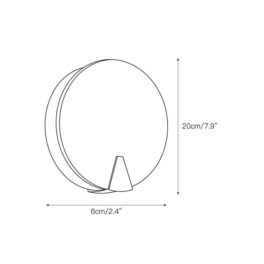 Ophelia Alabaster Round Sconce – detail 4 — Dimension drawings 2