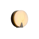 Ophelia Alabaster Round Sconce
