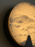 Load image into Gallery viewer, Ophelia Alabaster Round Sconce
