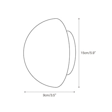 Ora Stone Wall Lamp – detail 3 — Dimension drawings 1