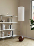 Load image into Gallery viewer, Orbis Wooden Sphere Floor Lamp