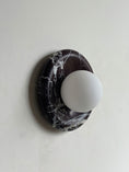Load image into Gallery viewer, Orli Deep Purple Red Marble Sconce