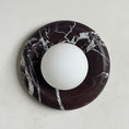 Load image into Gallery viewer, Orli Deep Purple Red Marble Sconce