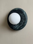 Load image into Gallery viewer, Orli Dark Green Marble Sconce