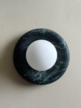 Load image into Gallery viewer, Orli Dark Green Marble Sconce