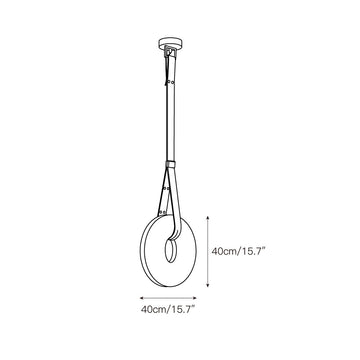 Oslo Alabaster Pendant Lamp – detail 4 — Dimension drawings 2