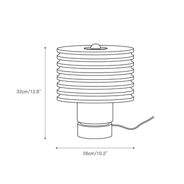 Outela Alabaster Table Lamp – detail 5 — Dimension drawings 1