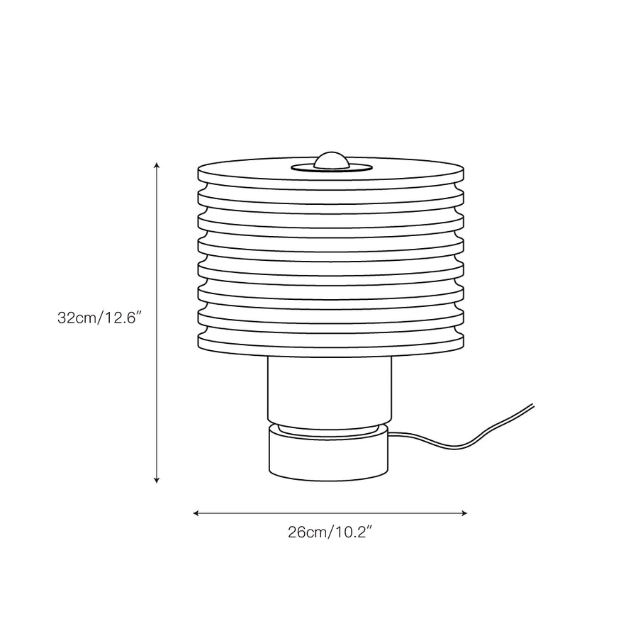 Outela Alabaster Table Lamp – detail 5 — Dimension drawings 1