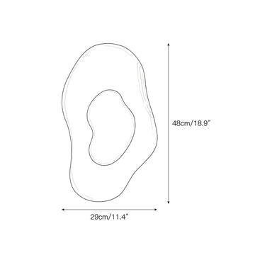 Oyster Hammered Onyx Sconce – detail 4 — Dimension drawings 2