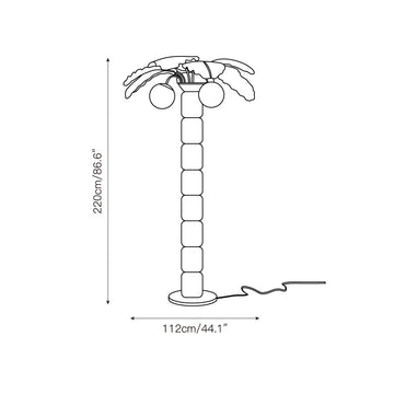 Palm Beach Outdoor Floor Lamp – detail 5 — Dimension drawings 3