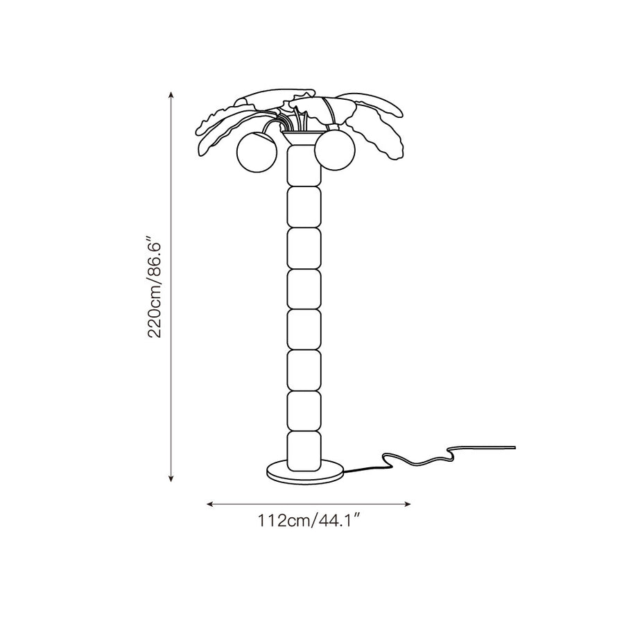 Palm Beach Outdoor Floor Lamp – detail 5 — Dimension drawings 3