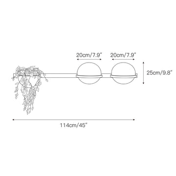 Palma Wall Lamp – detail 7 — Dimension drawings 4