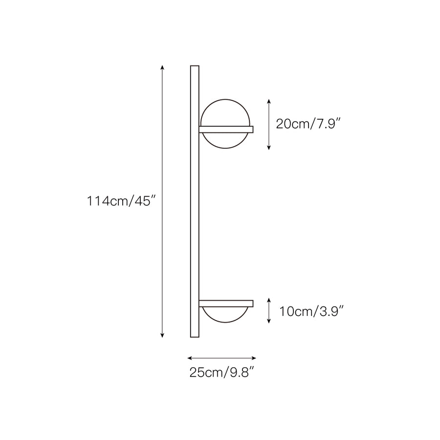 Palma Wall Lamp – detail 5 — Dimension drawings 2