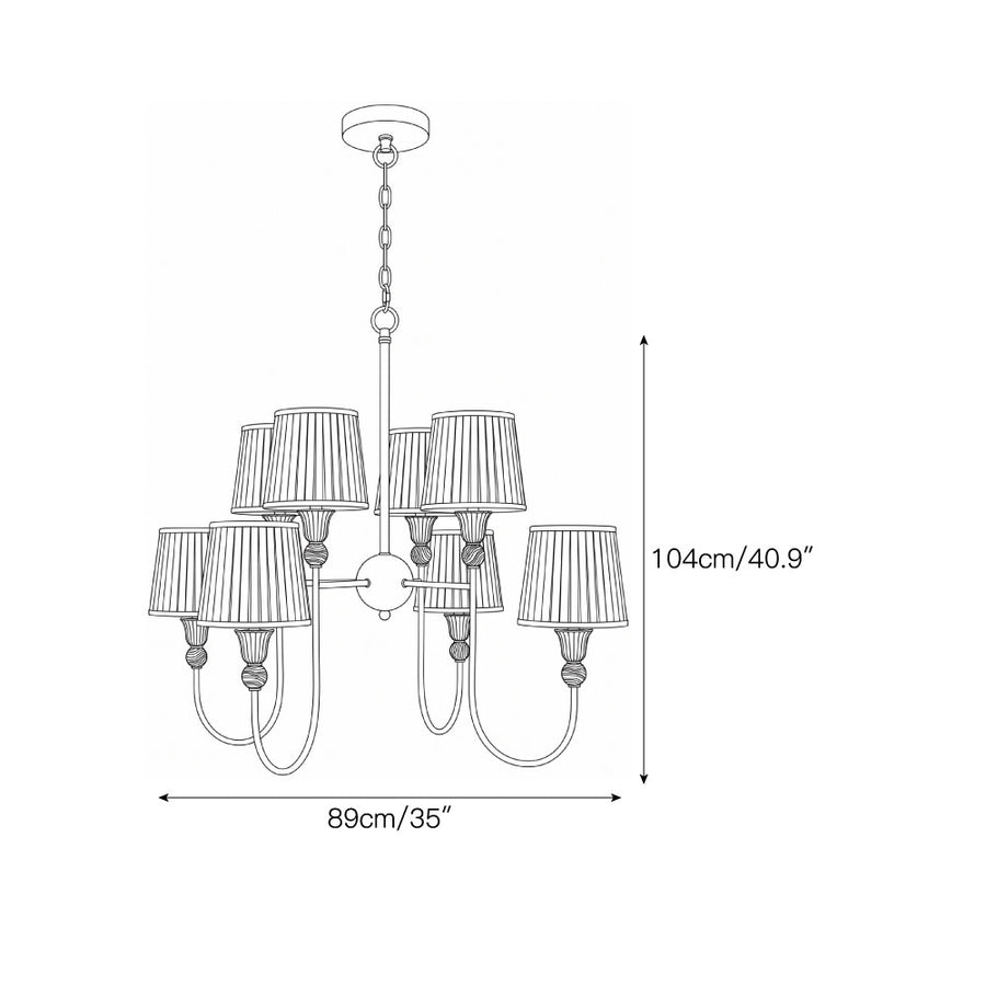 Palmer Chandelier – detail 3 — Dimension drawings 1