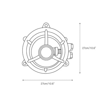 Hamilton Wall Light – detail 4 — Dimension drawings 2