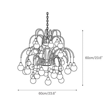 Palwa Murano Chandelier – detail 4 — Dimension drawings 1