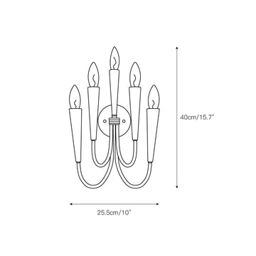 Pandora Wall Lamp – detail 3 — Dimension drawings 1