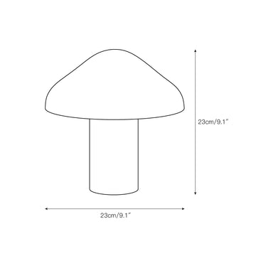 Pao Portable Table Lamp (built-in battery) – detail 4 — Dimension drawings 1