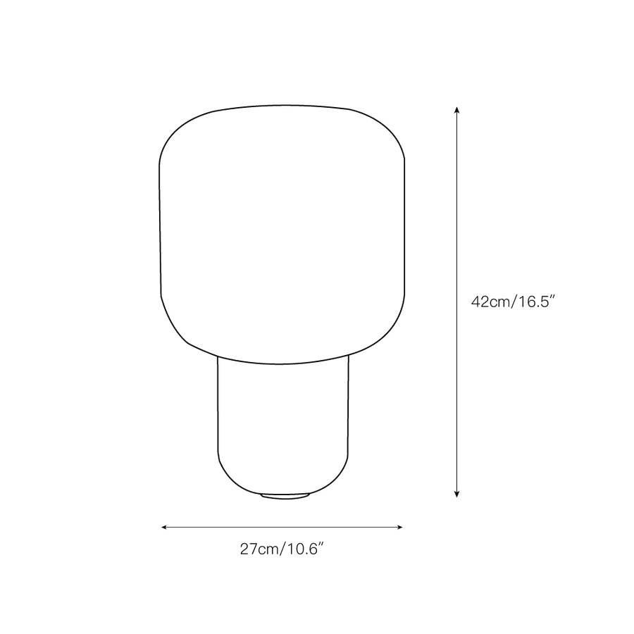 Paul Neuhaus Mashi Table Lamp – detail 3 — Dimension drawings 1