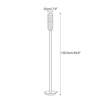Payson Alabaster Floor Lamp – detail 3 — Dimension drawings 1