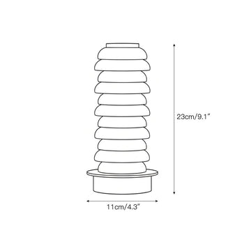 Payson Alabaster Table Lamp – detail 4 — Dimension drawings 2