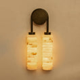 Load image into Gallery viewer, Payson Double Alabaster Wall Lamp