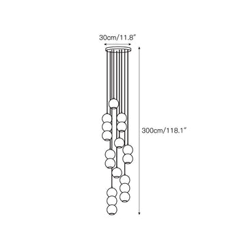 Pearl Alabaster Chandelier – detail 21 — Dimension drawings 19