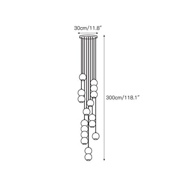 Pearl Alabaster Chandelier – detail 23 — Dimension drawings 21