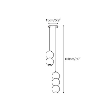 Pearl Alabaster Chandelier – detail 6 — Dimension drawings 4