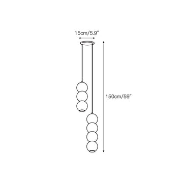 Pearl Alabaster Chandelier – detail 5 — Dimension drawings 3