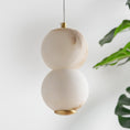 Load image into Gallery viewer, Pearl Alabaster Pendant Light