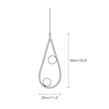 Pearls Pendant Lamp – detail 3 — Dimension drawings 1