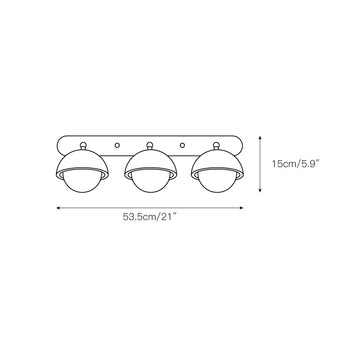 Pecherna Wall Sconce – detail 4 — Dimension drawings 2