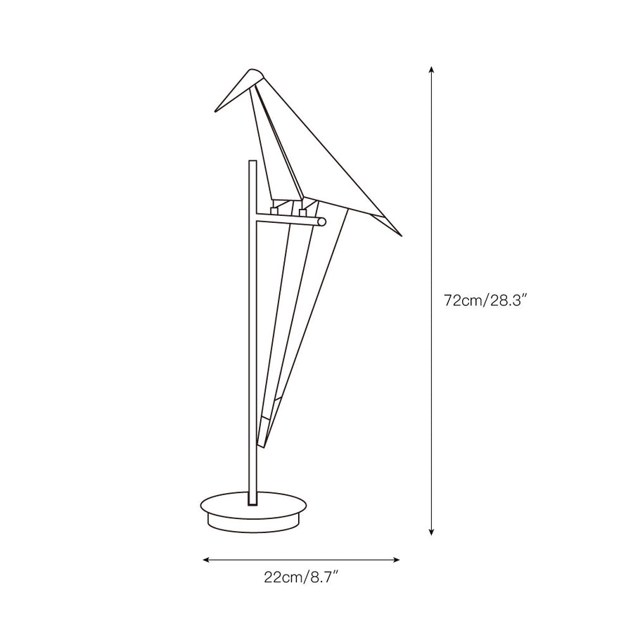 Perch Table Lamp – detail 3 — Dimension drawings 1
