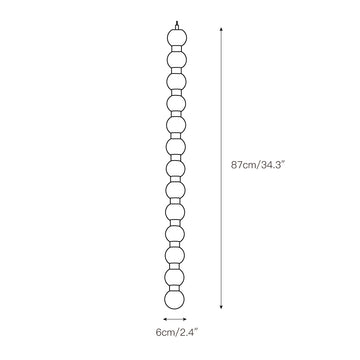Perle Alabaster Pendant Lamp – detail 6 — Dimension drawings 4