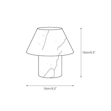 Petra Alabaster Table Lamp – detail 3 — Dimension drawings 1