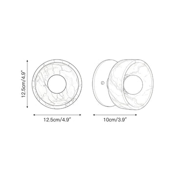 Piedra Wall Lamp – detail 3 — Dimension drawings 1