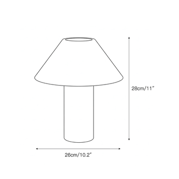 Pillar Stone Table Light – detail 4 — Dimension drawings 1