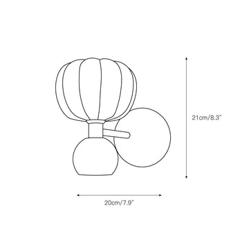 Pimiento Wall Lamp – detail 3 — Dimension drawings 1