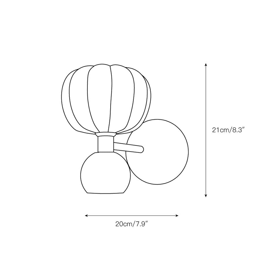 Pimiento Wall Lamp – detail 3 — Dimension drawings 1